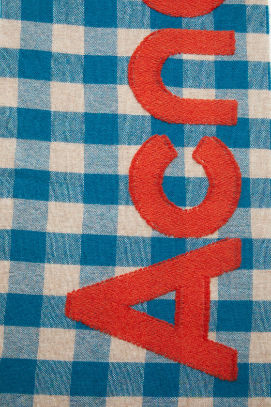 (image for) Lively Check logo scarf